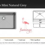Flamingo Mini Natural Grey