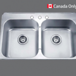 SMC - 7991 Stainless double topmount sink