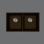 SMC - 902C - Cafe Granite double undermount sink
